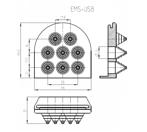 Кабельный ввод EMS-US8