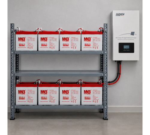 Комплект ИБП Hiden Control HPS30-6048-6000 + 100 Ач АКБ 8 шт. (на 8 часов автономии)