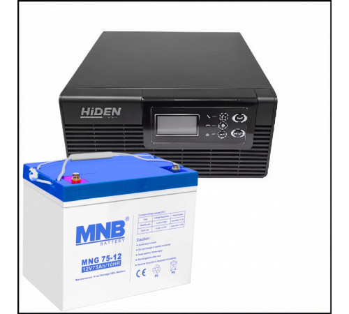 Комплект ИБП Hiden Control HPS20-0612-600+ 75 Ач GEL АКБ  (на 5 часов автономии) 