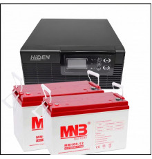 Комплект ИБП Hiden Control HPS20-0612-600+ 100 Ач 2 шт. АКБ  (на 8 часов автономии) 