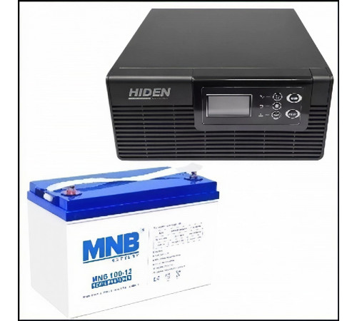 Комплект ИБП Hiden Control HPS20-0612-600+ 100 Ач GEL АКБ  (на 8 часов автономии) 