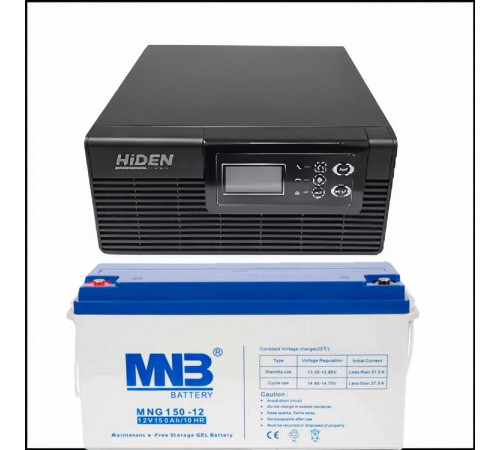 Комплект ИБП Hiden Control HPS20-0612-600+ 150 Ач АКБ GEL  (на 12-13 часов автономии) 