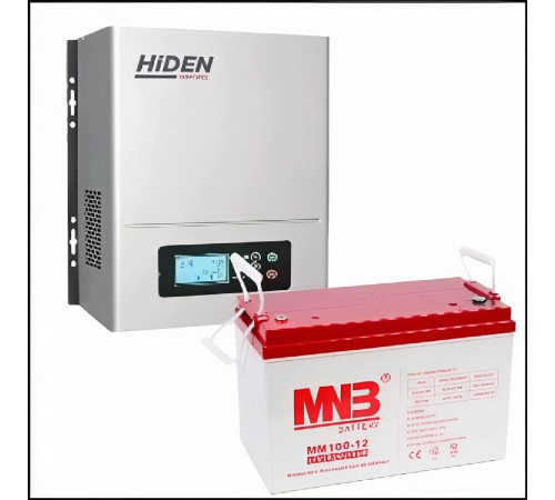 Комплект ИБП Hiden Control HPS20-0312N+ 100 Ач АКБ  (на 8 часов автономии) 