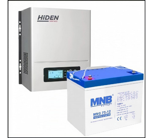 Комплект ИБП Hiden Control HPS20-0312N+ 75 Ач GEL АКБ  (на 5 часов автономии) 