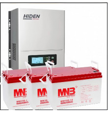 Комплект ИБП Hiden Control HPS20-1012N+ 100 Ач 3 шт. АКБ   (на 8 часов автономии)