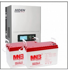 Комплект ИБП Hiden Control HPS20-0612N-600+ 100 Ач АКБ 2 шт.  (на 8 часов автономии) 