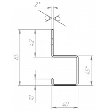 Стрингер S 1200 мм