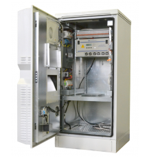 Климатический антивандальный шкаф ШКВ-165 напольный с отдельным отсеком для АКБ