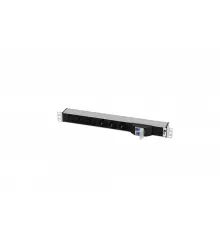 Блок розеток Rem-32 с авт., 3 Sсhuko, 5 IEC 60320 C13, 32А, алюм., 19", колодка