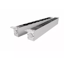 Блок розеток Rem-32 с инд., 12 IEC 60320 C13, 32А, алюм., 19", колодка