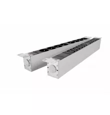 Блок розеток Rem-32 с инд., 12 IEC 60320 C13, 32А, алюм., 19", колодка
