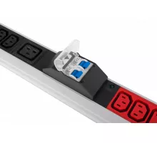 Верт блок розеток Rem-3x32, 3 фазы 32A, 6 авт, инд, 36 C13, 6 C19, 1820 мм, вх IEC 309, шнур 3 м