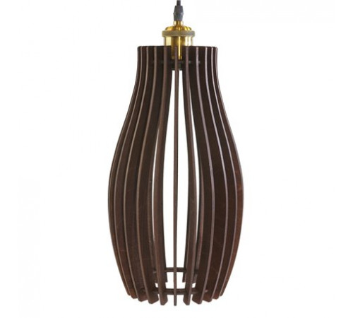 Подвесной светильник из дерева GLANZEN ART-0004-60-dark