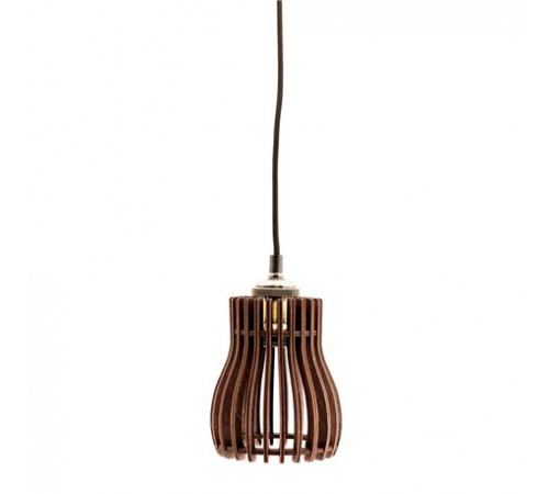 Подвесной светильник из дерева GLANZEN ART-0006-60 baby dark