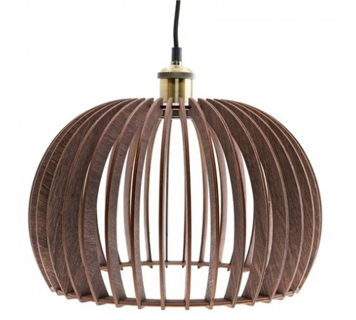 Подвесной светильник из дерева GLANZEN ART-0008-60 wheel dark