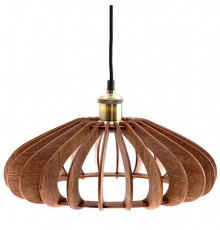 Подвесной светильник из дерева GLANZEN ART-0009-60 mini-pear dark