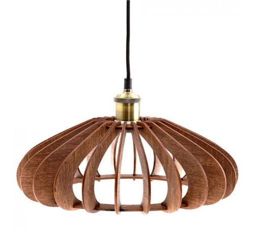 Подвесной светильник из дерева GLANZEN ART-0009-60 mini-pear dark