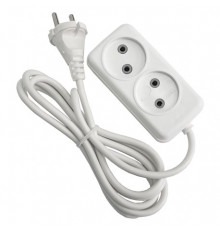 Удлинитель бытовой GLANZEN 2 гн. ПВС 2х1 EU-02-020N