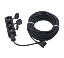 Удлинитель силовой GLANZEN 3 гн. КГ 3х1,5 IP44 арт. EC-20-012