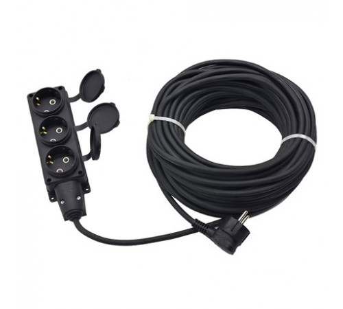 Удлинитель силовой GLANZEN 3 гн. КГ 3х2,5 IP44 арт. EC-40-013