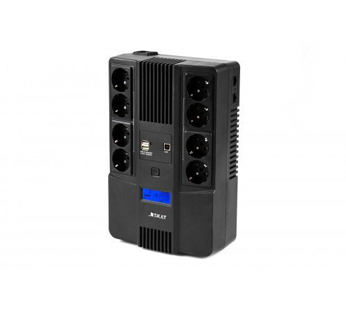 ИСТОЧНИК БЕСПЕРЕБОЙНОГО ПИТАНИЯ SKAT-UPS 800-AID-IN-1x9-8