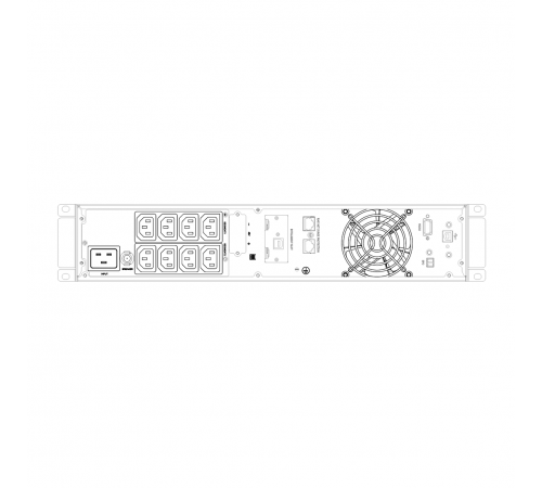 Источник бесперебойного питания SKAT-UPS 2000-RACK-ON-E P3