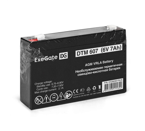 Exegate DTM 607 EX282951RUS Аккумуляторная батарея