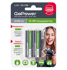 GoPower HR6 AA BL2 NI-MH 00-00018320 Аккумулятор предзаряженный