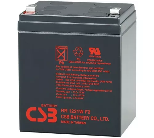 CSB HR1221W F2 Аккумуляторная батарея