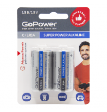 GoPower LR14 C BL2 Alkaline 00-00017861 Батарейка