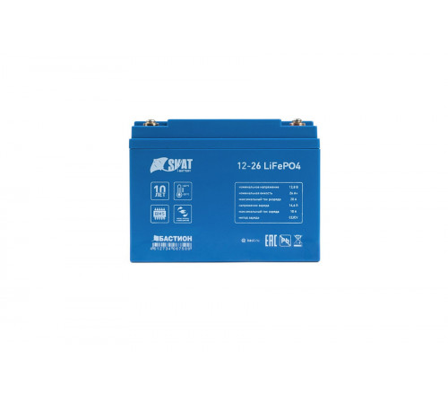 Бастион SKAT I-BATTERY 12-26 LIFEPO4 аккумулятор литий-железо-фосфатный герметизированный
