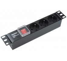 Hyperline SHE10-3SH-S-IEC Блок розеток