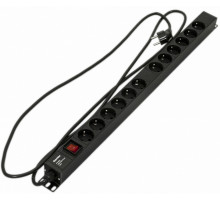 Hyperline SHE-12SH-S-2.5EU Блок розеток