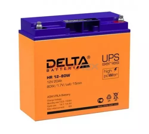 Delta HR 12-80 W Свинцово- кислотный аккумулятор HR12-80 W