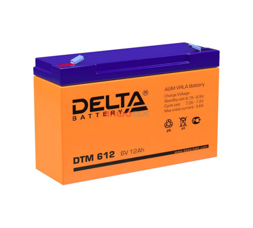 Delta DTM 612 Аккумуляторная батарея