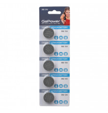 GoPower CR2032 BL5 Lithium 3V 00-00015603 Батарейка