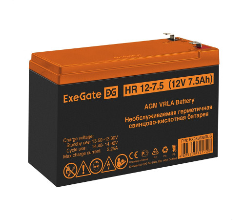 Exegate HR 12-7.5 EX285638RUS Аккумуляторная батарея