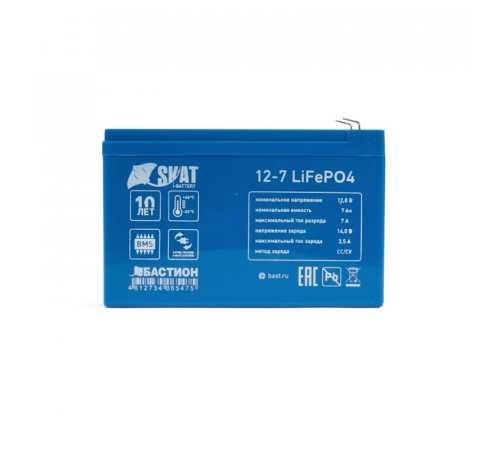 Бастион SKAT I-BATTERY 12-7 LIFEPO4 Li-ion Аккумулятор