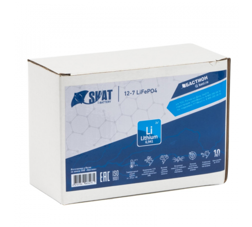 Бастион SKAT I-BATTERY 12-7 LIFEPO4 Li-ion Аккумулятор