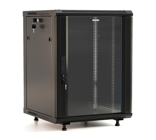 HyperlineTWB-FC-1866-GP-RAL9004 Телекоммуникационный шкаф