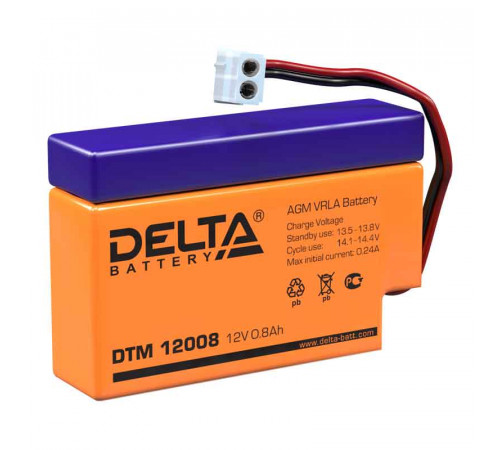 DELTA DTM 12008 Аккумуляторная батарея