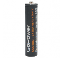GoPower R03 AAA Shrink 4 Heavy Duty 1.5V 00-00015593 Батарейка AAA