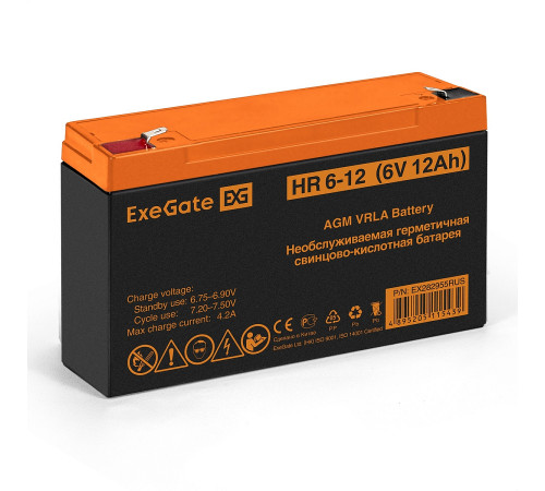 Exegate HR 6-12 EX282955RUS Аккумуляторная батарея