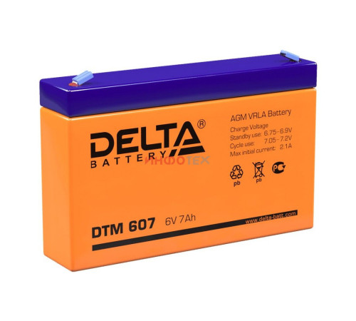 Delta DTM 607 Аккумуляторная батарея