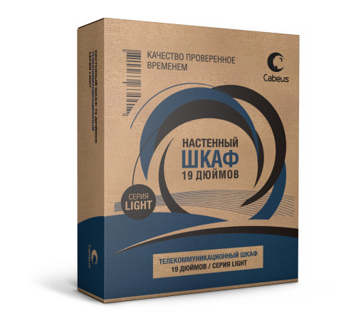 Cabeus WSC-05D-9U55/45-BK Шкаф телекоммуникационный настенный 19