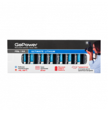 GoPower FR6 AA BOX10 Lithium 00-00024456 Батарейка AA