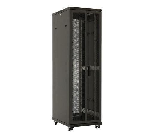 Hyperline TTB-4788-DD-RAL9004 Монтажный шкаф