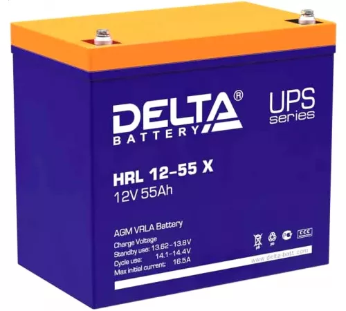 Delta HRL 12-55 X Свинцово-кислотный аккумулятор