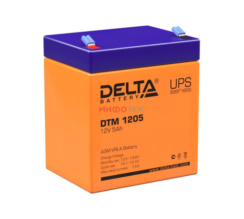 Delta DTM 1205 Аккумуляторная батарея