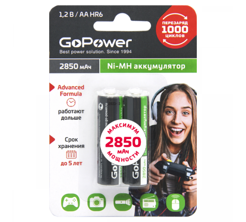 GoPower HR6 AA 00-00015318 Аккумулятор бытовой